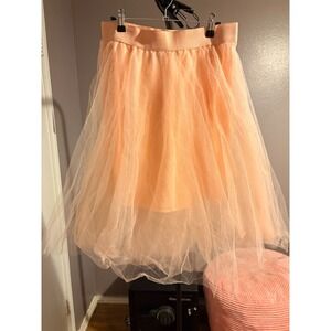 rue 21 - Peach Tulle Skirt with Peach Liner Sz M